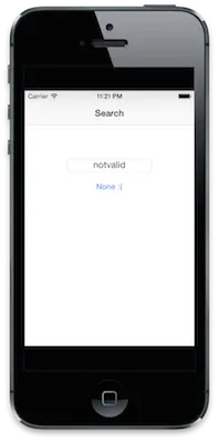 search controller in app